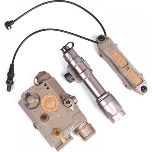 WADSN PEQ15UHP Tactical M600C Flashlight Green Laser Dual Mouse Taft Package Battery Case