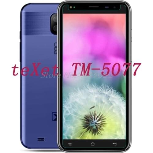 Smartphone 9H Tempered Glass for teXet TM-5077 GLASS Explosion-proof Protective Film Screen Protector cover phone