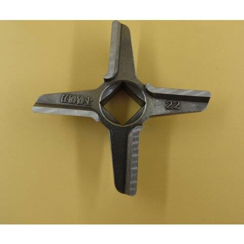 Kitchen Appliance Parts 22 Type Right Angle Knife Meat Grinder Knife Stainless Steel Meat Grinder Parts