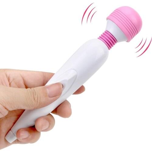 USB Charging G-spot Massager Sex Toys for Women Powerful Magic Wand Clitoris Stimulator Adjustable Speed AV Vibrators
