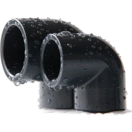 1/5pcs PVC Water Supply Pipe Fittings Elbow Connectors Joint Irrigation Water Parts Adapter I.D.20-50mm