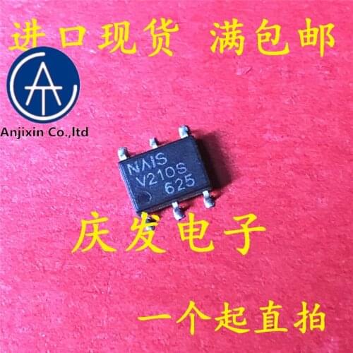 10pcs 100% orginal new real stock Import spot AQV210S V210S light coupling SOP - 6 solid state relay