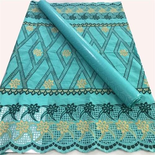 100% Cotton Swiss Cotton Voile Lace Match African Bazin Riche Brode Fabric 2020 Damask Shadda Guinea Brocade Lace Fabric-ABS30
