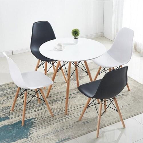 2/4Pcs/set Dining Chairs With Wooden Legs Nordic Multiple Colours High-quality Dining Room Furniture Chairs Leisure Chair HWC