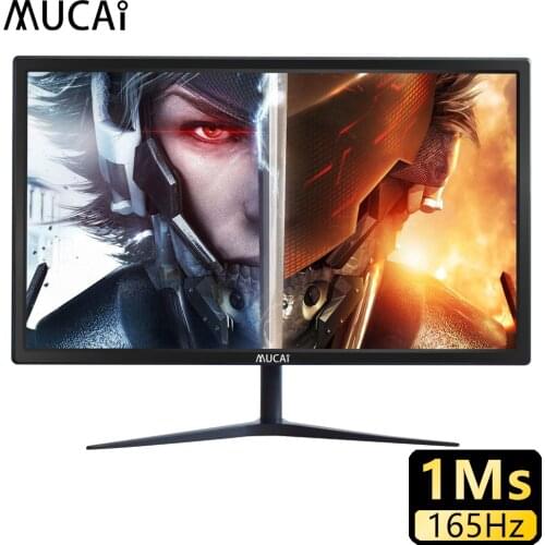 MUCAI 24 Inch Monitor 165Hz TN PC Lcd Display 144Hz HD Gaming Gamer Desktop Computer Screen Flat Panel HDMI/DP