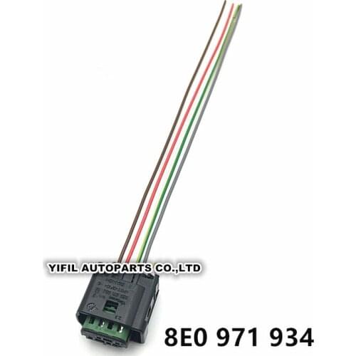 4 Pin/Way Vehicle Bodys Height Sensor Tire Pressure Connector Plug Wire Harness Pigtail For Porsche BMW AUDI VW 8E0 971 934
