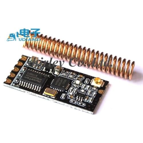 Shipping5PCS GT-38 SI4438/4463 433M distance 1200 meters UART interface wireless single-chip serial port module Connector