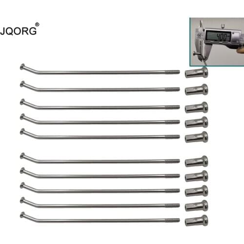 5 Piece A Lot 8 K Diameter 4.0 mm Lighting Sliver Color Round Body Equal Diameter Material 304 Stainless Steel Motorcycle Spokes