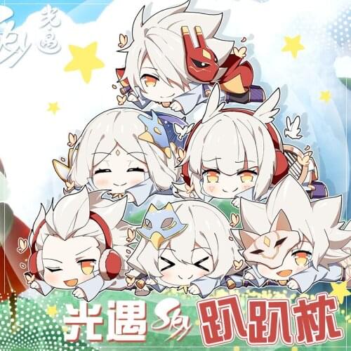 Anime Game Sky:Children of Light White Bird Double-sided Plush Doll Cartoon Cosplay Cute Throw Pillow Toy Gift Cushion