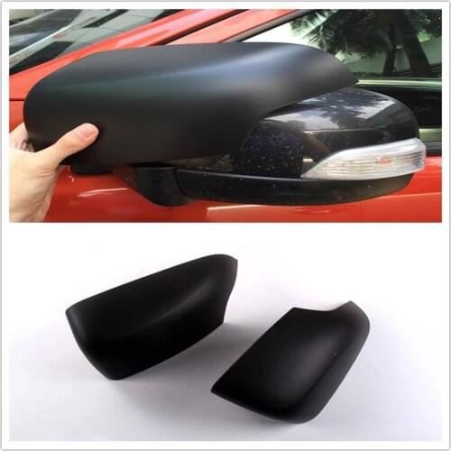 ABS Black Mirror Covers For Ranger Wildtrak T6 T7 T8 2012-2020 Double Cabin Everest Endeavour 2016-2019