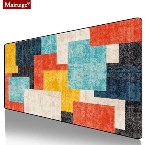 Colorful Rectangle Persian Rug Mouse Pad XXL Gamer Desk Mat Large Keyboard Pad Gaming MousePad 90x40cm for Laptop Table Pads