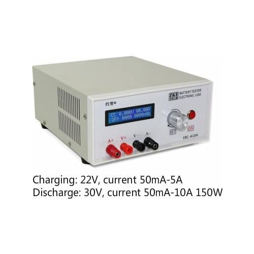 EBC-A10H Electronic Load Battery Capacity Tester Charge and Discharge Instrument Power Supply Test 5A Charge and 10A Amplifier