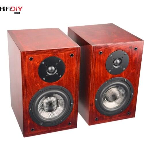 HIFIDIY LIVE Stereo hi-fi speaker 6.5in DIY all wood birch fever bookcase 2.0 passive T6 speaker