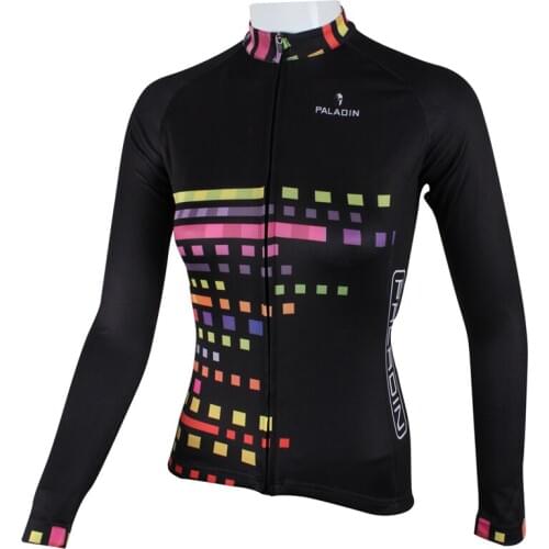 ILPALADINO Womens Long Sleeve Cycling Jersey Tops Breathable Quick dry Sports Bike Clothing Ropa Ciclismo