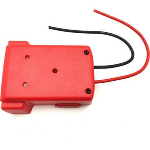 Red Battery Adapter with Fixing Hole Is Suitable for Milwaukee 18V M18 XC18 Power Connector DIY Battery Adapter