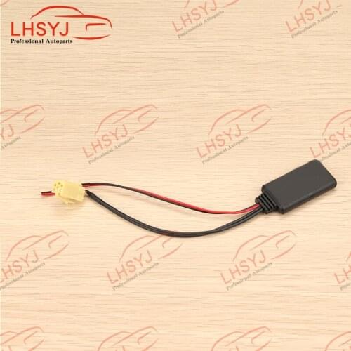 MINI ISO 6 Pins Bluetooth-compatible Audio Adapter Radio AUX-IN Wiring For Fiat Grande Punto Alfa Stereo