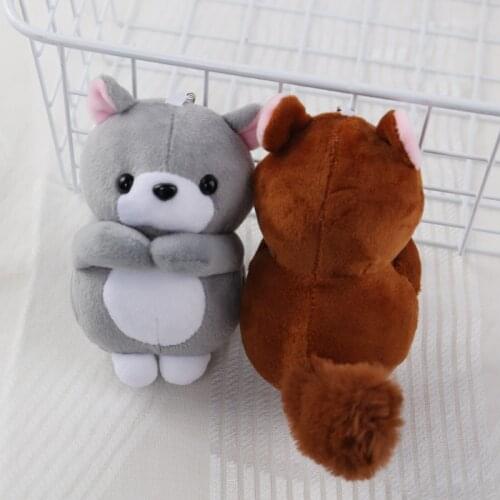 1Pcs Cuddling Squirrel Stuffed Toy Pendant Doll Bag Accessories Mens And Womens Cute Accessories Fashion Items
