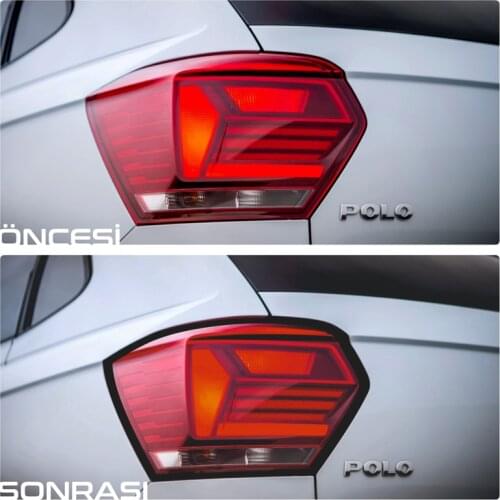VOLKSWAGEN POLO MK6 STOP LAMBA ÇERÇEVE - VİNİL ŞERİT KAPLAMA - MAKYAJLAMA - ESTETİK GÖRÜNÜM 2017-2021 MODEL YILLARI