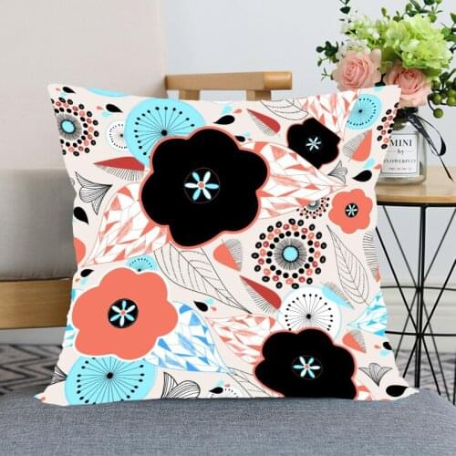 New Floral Pattern Pillow Case Modern Home Decorative Pillowcase 35x35cm,40X40cm(one side) For Living Room Pillow Cover