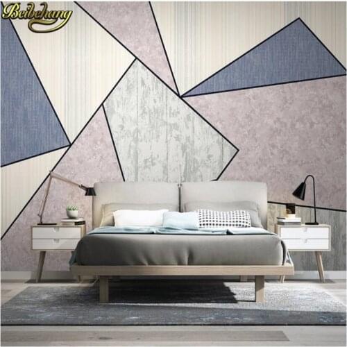 Beibehang Custom wallpapers for living room bedroom sofa background mural wallpaper for wall papers home decor triangle sticker