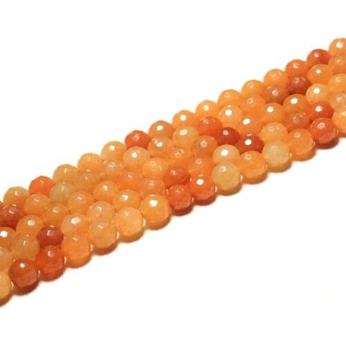 Wholesale AAA+ Faceted Red aventurine stone Natural Stone Beads For Jewelry Making Bracelet DIY 6 mm 8 mm Strand 15.5