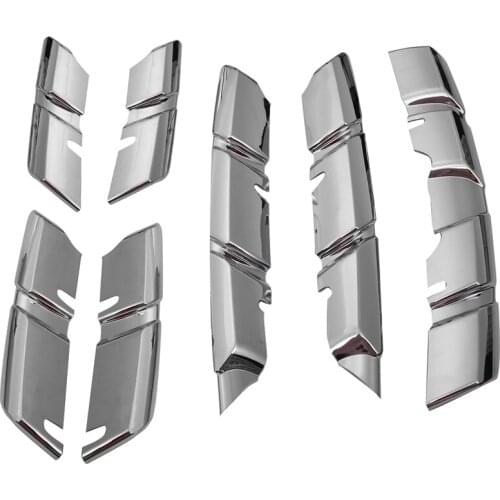 Car Front Grille Cover Trim Molding Chrome Abs Protector Sticker for Renault Kadjar 2015 2016 2017