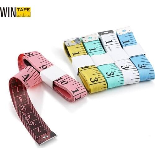 Portable Tape Measure Body Measuring Ruler Sewing Tailor Mini Soft Flat Ruler Centimeter Meter PE Measuring Tape 150cm/60inch
