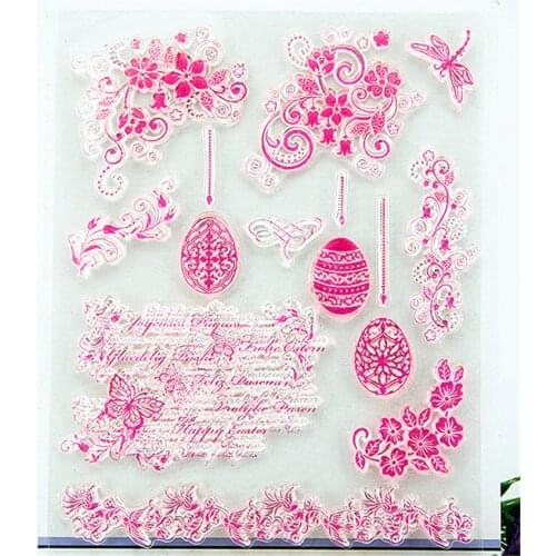 PANFELOU Lantern garden pink Transparent Clear Silicone Stamp/Seal DIY scrapbooking/photo album Decorative clear stamp sheets