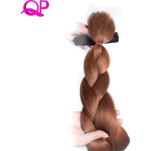 Qp 24" 100g Jumbo Braiding Hair Purple Green sliver synthetic Crochet Hair For Crochet Braids 100 colors