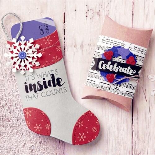 Christmas Sock Stocking Metal Cutting Dies Stencils for DIY Scrapbooking Album Paper Card Decorative Craft Embossing Die Cuts