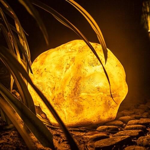 Garden Backyard Lane Stone Lawn Light Rock Shape Decoration Lighting Villa Park Real Estate Outdoor Landscape Lamp