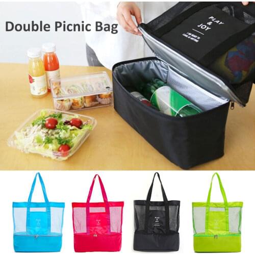 Cooler Picnic Bag Waterproof Practica Drink Insulated Picnic Bag Handheld Lunch Bag Outdoors Refrigeration Travel Beach Food