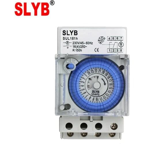 24Hour Auto Off Types Of 220v Analog Mechanical Weekly Time Control Switch SUL181H Timer with Battery