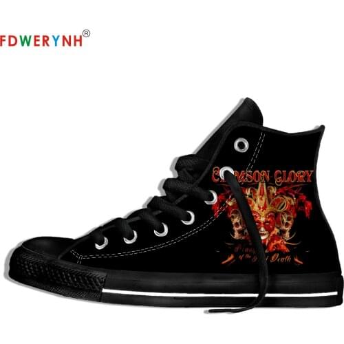 Mens Casual Shoes High Top Canvas Shoes Crimson Glory Band Most Influential Metal Bands Of All Time Lightweight Shoes For Women