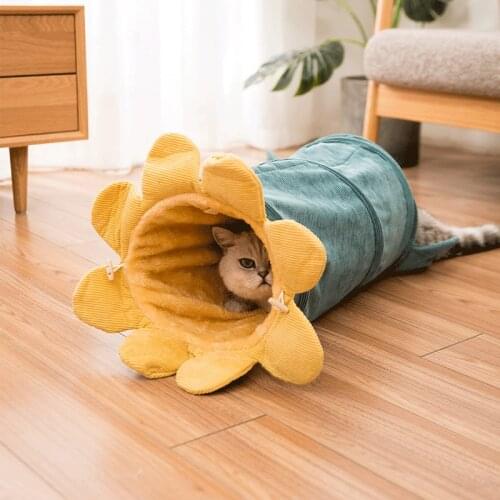 Creative Fruit Funny Pet Cat Tunnel Toys Puppy Ferrets Rabbit Play Dog Tunnel Tubes Toy Tube Play Crawling Pet Dogs Playing Tool