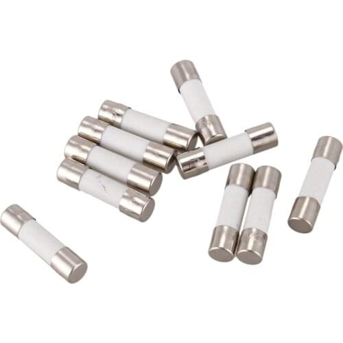 Quality 10Pcs 250V 0.5A 500mA Fast Blow Ceramic Fuses Tubes 5mm x 20mm