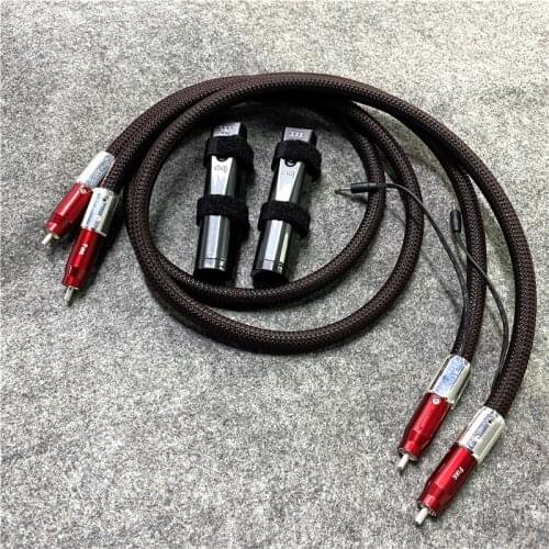 Pair HIFI Audiophile Hi-End FIRE Analog RCA Interconnect Cable with 72V DBS