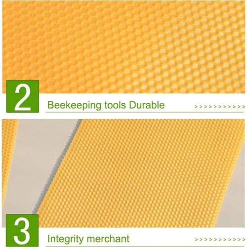 10Pcs Beeswax Sheets Foundation for Honeycomb Candle Making Deep Foundation