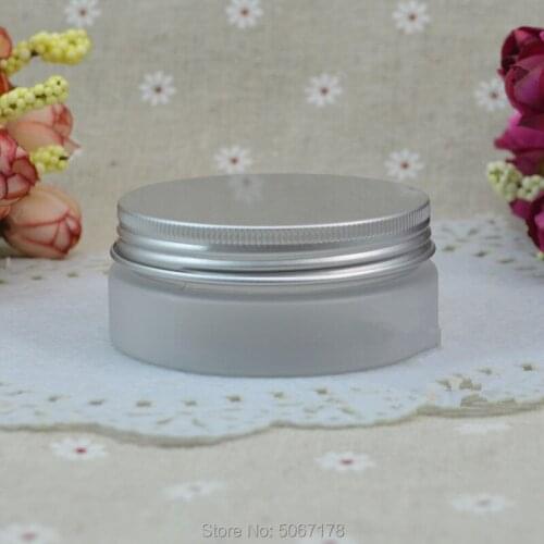 10/30/50pcs Frosted Empty Cosmetic Cream Jars With Screw Lids 50ml Cream Containers For Cosmetics Plastic Jar Pot Tin