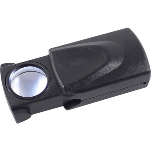 30X Jewelers Loupe Mini LED HD Magnifying Glass Portable HD Handheld Reading Map Newspaper Magnifier for Jewelry Magnifier