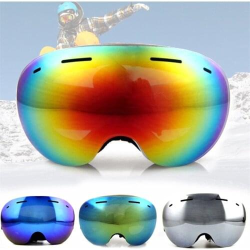 4 Colors Ski Goggles Double Anti-Fog Big Ski Mask Glasses Skiing Men Women Snowboard Goggles New