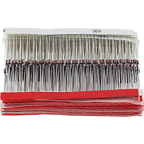 600pcs 20pcs Each Value 2V - 39V 30 Values 1/2W 0.5W Zener Diode Assorted Kit set