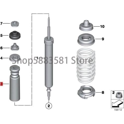 CAR rear shock absorber cushion rubber bm wE90 320D M47N2 E90 320I N46 E90 325I N52 suspension shock absorber rubber block