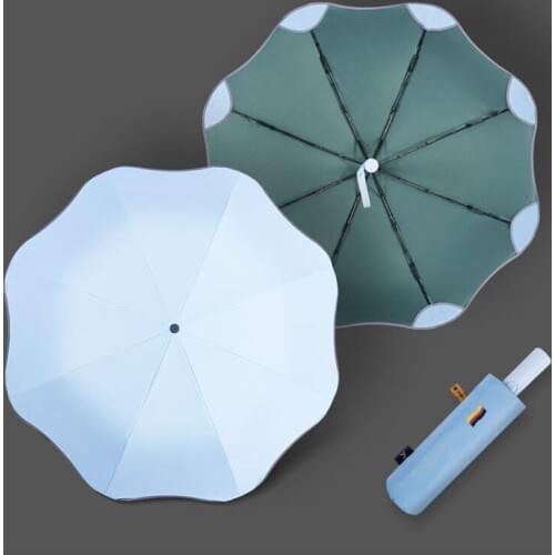 Anti-UV Full Automatic Business Umbrella 3 Folding Male Female Parasol Sun Umbrella Rain Women Windproof Luxury Umbrella For Men