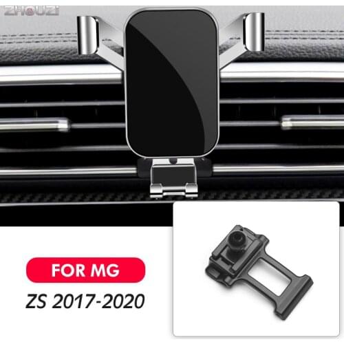 Car Mobile Phone Holder Air Vent Mount GPS Stand Gravity Navigation Bracket For MG ZS 2017-2020 Car Accessories