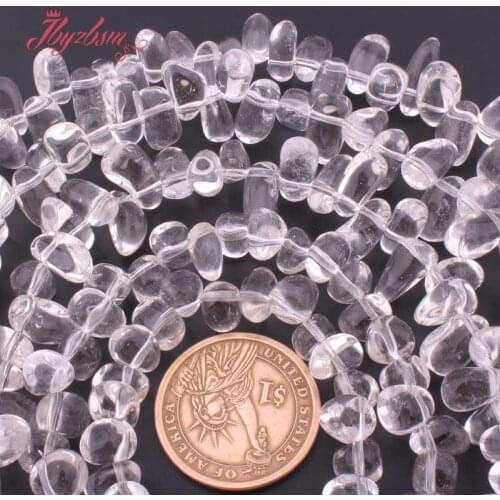 Freefrom White Rock Clear Quartz Crystal Beads Natural Stone Beads For DIY Necklace Bracelats Jewelry Making 15" Free Shipping