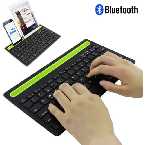 CHYI Rechargable Bluetooth Wireless Keyboard ABS Portable BT 3.0 Comupter Keyboard Travel Mini Slim Keypad for iPad PC Laptops
