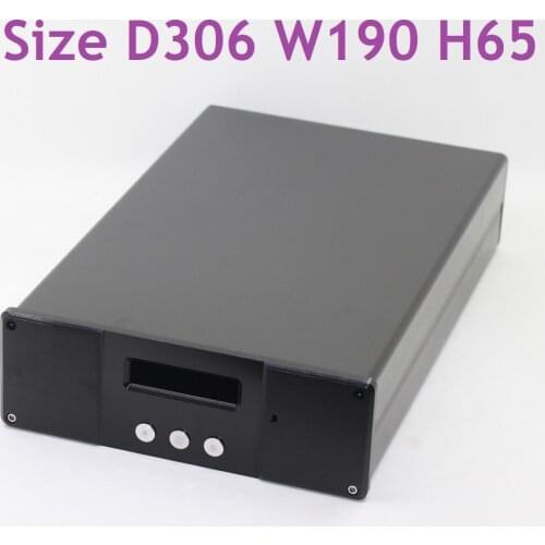 Size D306 W190 H65 DAC Amplifier Case Aluminum Chassis Power Supply DIY Case ES9018 DAC Decoder DIY Box