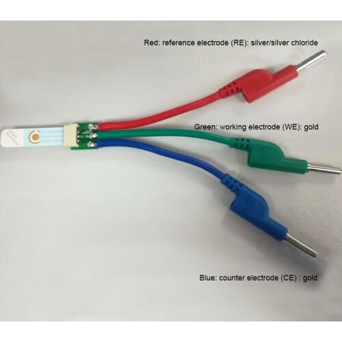 Screen-Printed Sensor Immunosensor Three-electrode Gold Electrode