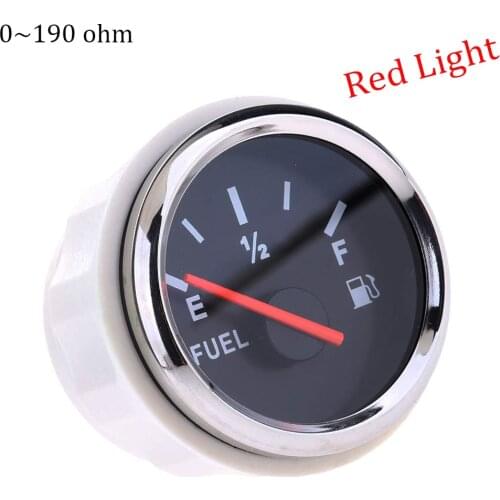 Fuel Level Gauge For Car Marine Boat 0~190 ohm 240~33 ohm Meter Indicator With Fuel Level Sensor Sending Unit Accessories